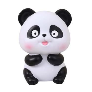 Imagem de Generic Escultura de panda em forma de cofrinho, enfeite adorável de caixa de troca, pote de economia de dinheiro à prova de quebra para crianças e adultos, Colocar a Língua para Fora