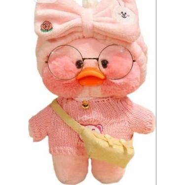 Imagem de Pelúcia Pato Lalafanfan Cor Rosa - Soberana Brinquedos