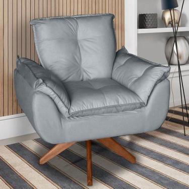 Imagem de Poltrona/cadeira Decorativa Glamour Opala Com Base Giratória 30cm Em M