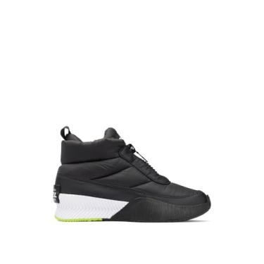 Imagem de Sorel Botas femininas Out N About III com zíper acolchoado, Preto/branco, 9.5