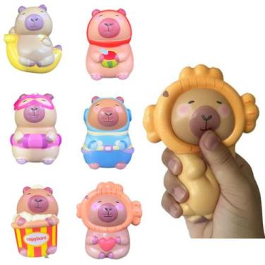 Imagem de Brinquedo de apertar Squishy capivara Fidget Cheiro Doce  - 70P