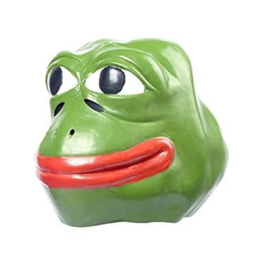Imagem de RAPGET Frog Mask Animal Full Head Latex Mask Halloween Cosplay Costume for Adults Party Decoration Props Green