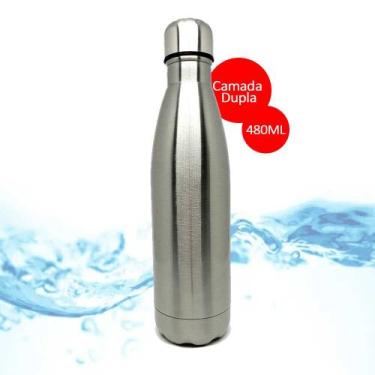 Imagem de Garrafa térmica camada dupla Inox Squeeze Treino Água Gelada - Fonte, 