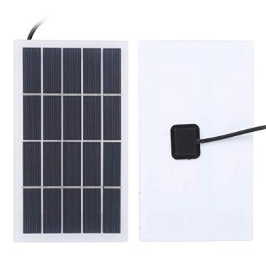 Imagem de SUNGOOYUE Placa de Bateria de Energia Solar de Polissilício Compacta Fácil de Instalar para um Pequeno de Iluminação Doméstica, Painel de Carregamento Solar de 5 V para Ventiladores Elétricos