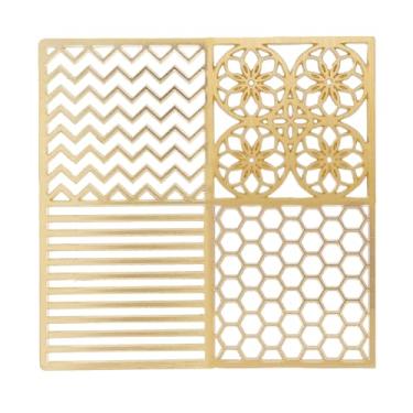 Imagem de Haofy Padrão de Bandeja de Carimbos de Gelo de Cobre Impressor para Cubos de Cocktail Em Nuvem Modern Clear Ice Maker para Mixologists Whisky Lovers Instagram Drinks Dignos (D)