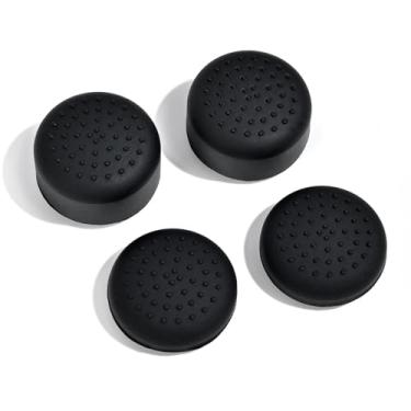 Imagem de DLseego Punhos de polegar projetados para Nintendo Switch 2 2025, silicone macio Joycon controle analógico capas protetoras antiderrapantes 4 peças botões Joy Con Joystick Caps, design ergonômico