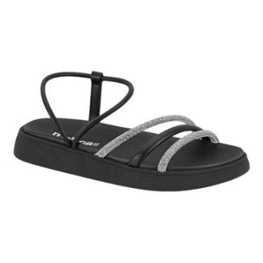 Imagem de Sandalia Moleca 5469.120 Salto Flatform Baixo Papete Leve Feminino-Feminino