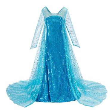 Imagem de Vestido de Princesa Elsa e Anna para Festa e Palco - Fantasia Infantil