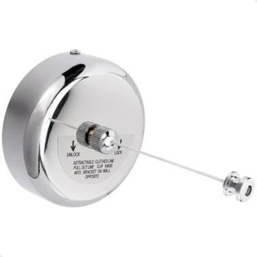 Imagem de Varal Retrátil para Box de Banheiro, Inox Cromado, 2,5m, Suporta 7kg