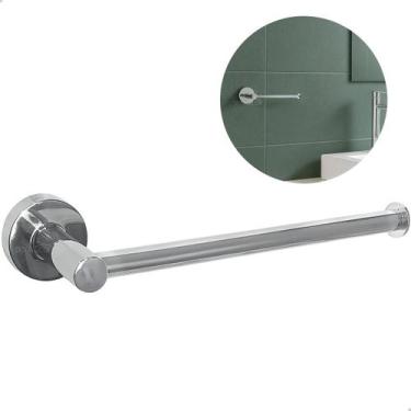 Imagem de Porta Toalha De Rosto Mãos Cromado Metal Inox Suporte De Parede Para T