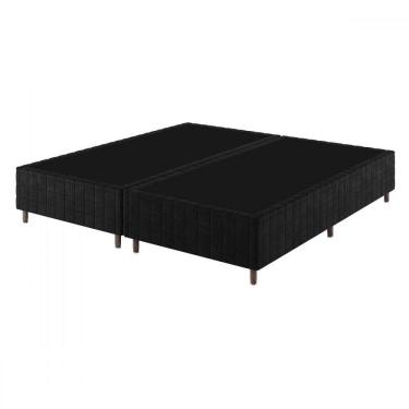 Imagem de Base de Cama Box King Lunare Bordado Preto - Vian