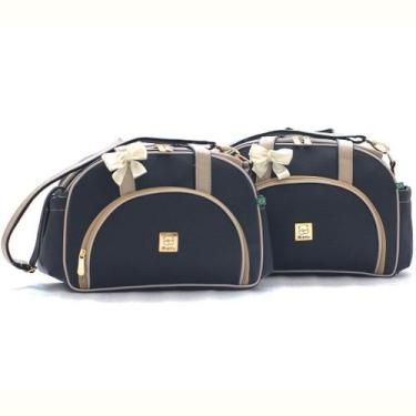 Imagem de Kit Bolsas Maternidade Bebe Menina Menino - M, P E Trocadorr - Miellu 