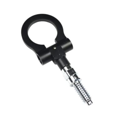 Imagem de Generic Carro dobrável reboque de reboque reboque de trailer anel fácil barra de reboque para carros a maioria dos tipos de veículos SUV Auto Repair Parte, Preto