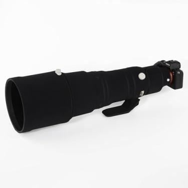 Imagem de CHASING BIRDS Capa protetora de lente impermeável camuflada para Sony FE 600 mm F4 GM OSS capa protetora de lente à prova de chuva (preto clássico, com TC de 1,4 X (SEL14TC))