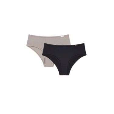 Imagem de Kit/2 Calcinha Midi Sloggi 24547 Feminina Classic Algodão T. P/XG, P, 