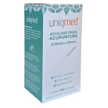Imagem de AGULHA PARA ACUPUNTURA 0,25X30MM | Caixa com 100 Unidades