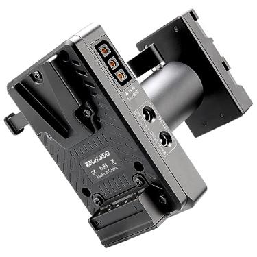 Imagem de KOCACKOO Bateria ajustável totalmente decodificada em V para placa adaptadora de conversão de bateria da série BP-U, substitui baterias BP-U90/U96/U60/U30 - para câmeras Sony PXW-FX9/FX6/FS7/FS5, PMW