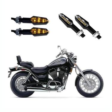 Imagem de KIT 4 Luz Seta Esportiva Pisca de Led Modelo P29 Para Moto INTRUDER VS