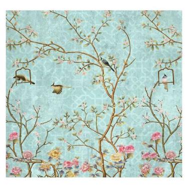 Imagem de Papel de Parede Adesivo Infantil Galhos e Flores Bebe Quarto - 544pcp 