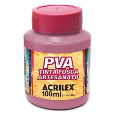 Imagem de Tinta Fosca para Artesanato PVA 100ml Rosa Antigo Acrilex