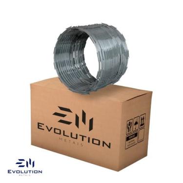 Imagem de Concertina Ourico Clipada 30 Cm 5 Mts - Evolution - Evolution Metais