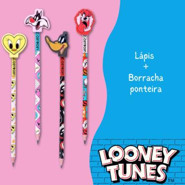 Imagem de LAPIS HB COM BORRACHA NA PONTA - LOONEY TUNES - LEO & LEO