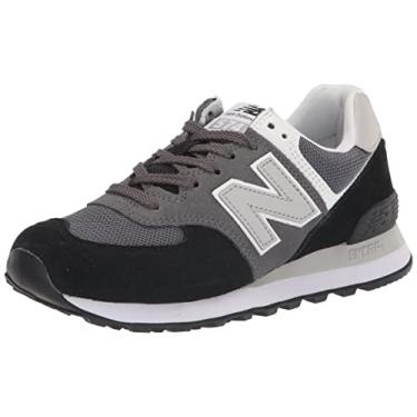 Imagem de New Balance Tênis feminino 574 V2, preto/ímã, tamanho 42, Preto/ímã, 40