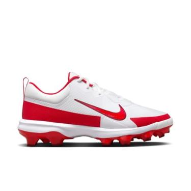 Imagem de Nike Chuteiras de beisebol Force Trout 9 Pro MCS (FB2908-001, preto/branco-antracite-cinza frio), Branco/vermelho universitário, 11