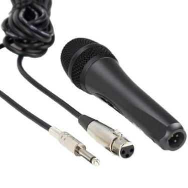 Imagem de Microfone Com Fio Para Caixa De Som Bom Serve Karaoke Igreja - dual