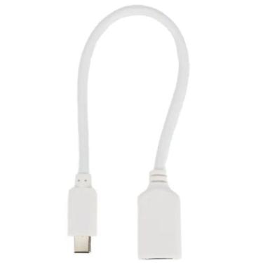 Imagem de Cabo Para Transferir Dados Tipo C X Usb Femea 2.0 OTG D 15cm - dual
