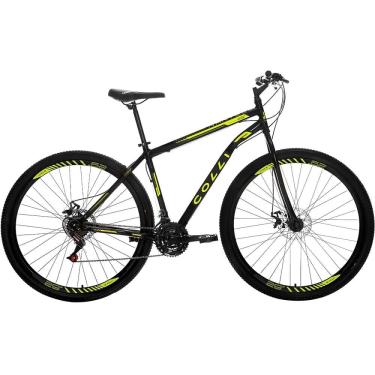 Imagem de Bicicleta Colli Nantes A.29 Q18 F.disco 21v - 3440-73d Preto-amarelo
