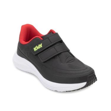 Imagem de Tênis Kidy Infantil KD25-43800, 34, Preto, Vermelho