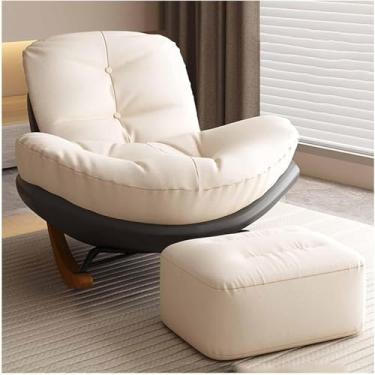 Imagem de Balanço Ch, Cadeira De Balanço Para Berçário, Cadeira De Balanço Macia Com Design De Repousa-pés, Cadeira De Balanço Estofada Confortável Balanço Deslizante, Rocking Chair-b