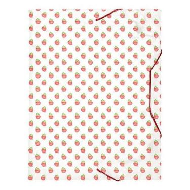 Imagem de Pasta Elástico Com Aba A4 Trend Color Morangos Plascony