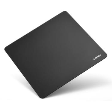 Imagem de LTC Mouse pad de vidro para jogos, superfície microgravada ultra-suave, mousepad, 33 × 33 × 0,4 cm, vidro temperado, preto