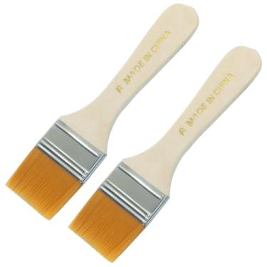 Imagem de Unlorspy 12 pincéis duráveis de 3,5 cm, ferramenta de pintura de cerdas macias, pincéis pequenos, ferramenta de pintura de cerdas de nylon para paredes/retoque/armários/cercas