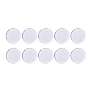 Imagem de KiBcsLic 10 peças de protetores de ponta de taco de bilhar, acessórios leves e profissionais para competição de bilhar em clubes, salas de jogos e bares, Claro