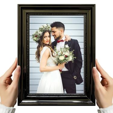 Imagem de Porta Retrato 15x21 Preto | Móvel ou Parede | Moldura Decorativa Minimalista | Dupla Face Inclusa | Moderno e Elegante | Linha Premium