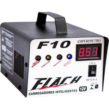 Imagem de Carregador De Bateria 10A/12V - Bivolt - Automático - F10 - Flach