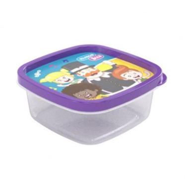 Imagem de Pote Para Lanche Escolar Quadrado Infantil Mundo Bita- 580Ml