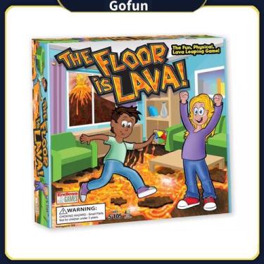Imagem de Jogo de tabuleiro The Floor is Lava 27 cartas para festa em família
