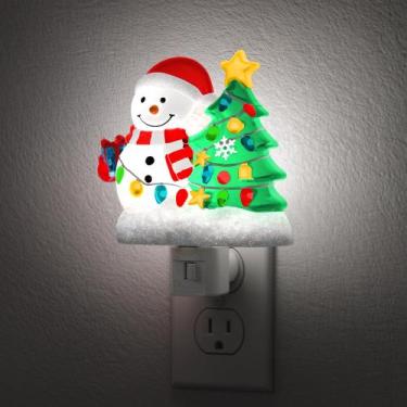 Imagem de Árvore de Natal Night Light Briignite Snowman 5000 K Kids