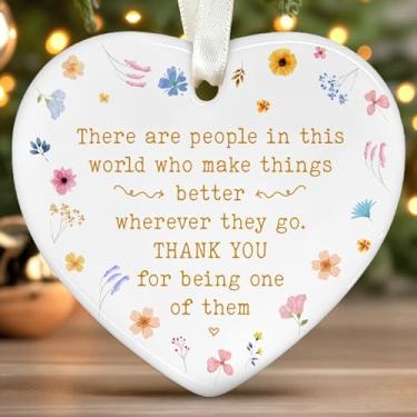 Imagem de LUCAGIFT Presentes de agradecimento - Presentes de agradecimento para mulheres, chefe, colega de trabalho, professor, enfermeira, empregada - Ornamento de apreciação de cerâmica inspirador adeus adeus