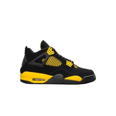 Imagem de Nike Óculos de sol unissex Jordan Air 4 retrô para adultos, Preto/Branco-Amarelo Tour, 14