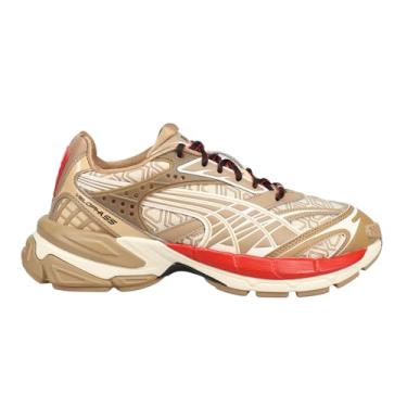 Imagem de Puma Velophasis Luxe Sport Tênis masculino casual com cadarço - marrom, Marrom, 40 BR