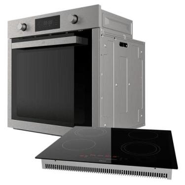 Imagem de Kit Cozinha Black Cooktop Touch 4 Bocas e Forno de Embutir 75L 220V - 