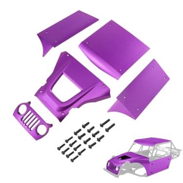 Imagem de H10 Optic Body, Aluminum Body Panel Kit for Vanquish H10 Optic Sparco Yokohama RTR 1/10 RC Crawler Upgrades Parts (Purple)