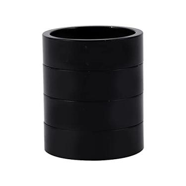 Imagem de Espaçadores de bicicleta de liga de alumínio, levantador de haste, arruelas de garfo de bicicleta, espaçadores de fone de ouvido, leves, fáceis de instalar, elevação do guidão para entusiastas de