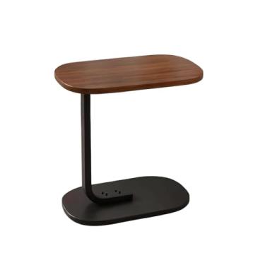 Imagem de Mesa De Canto E Apoio Lateral Para Notebook E Objetos Encaixe Sofá Cama Multiuso(Marrom)