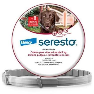 Imagem de Coleira Antipulgas Seresto Cães acima de 8 kg - 8 meses de proteção - 